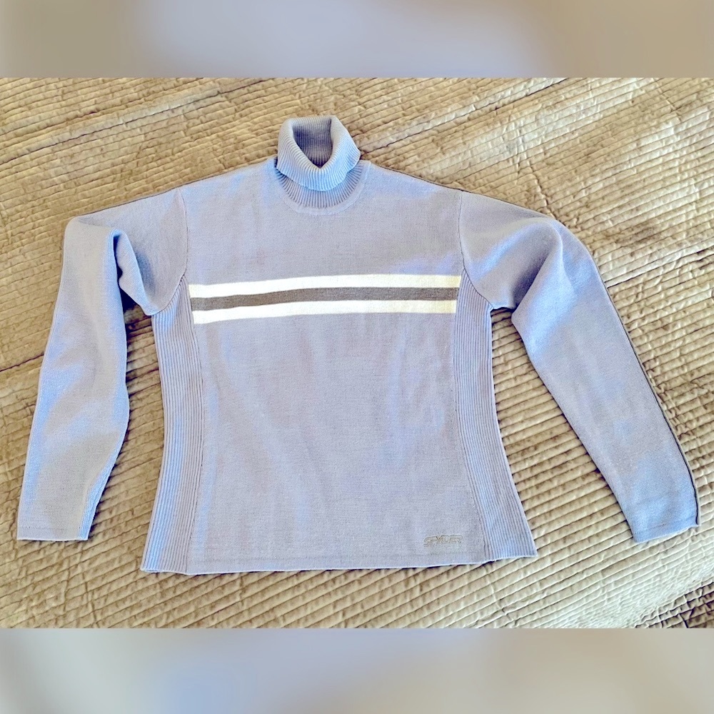Spyder Ski Sweater - Purple/gray/white!